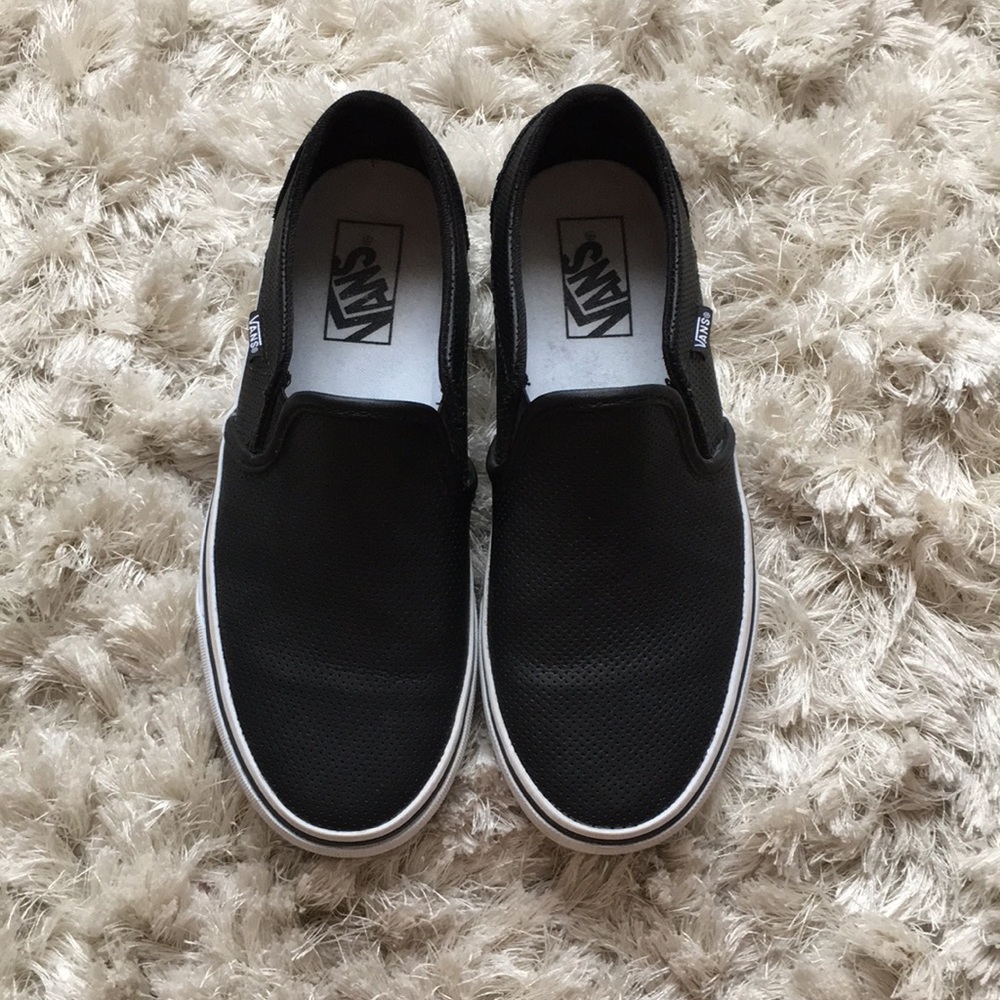 Black Slip On Vans